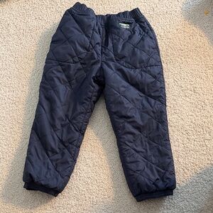 L.L. Bean Dark Blue Quilted Pants-toddler